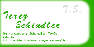 terez schindler business card